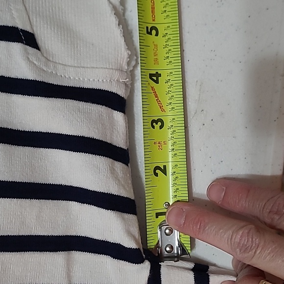 NWT Crown & Ivy striped pullover with hoodie size Large - Picture 7 of 8